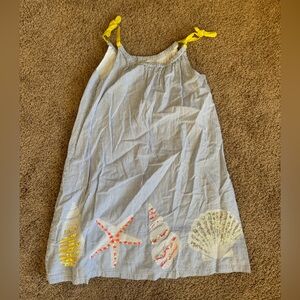 Boden Striped Dress with Sea Appliqués